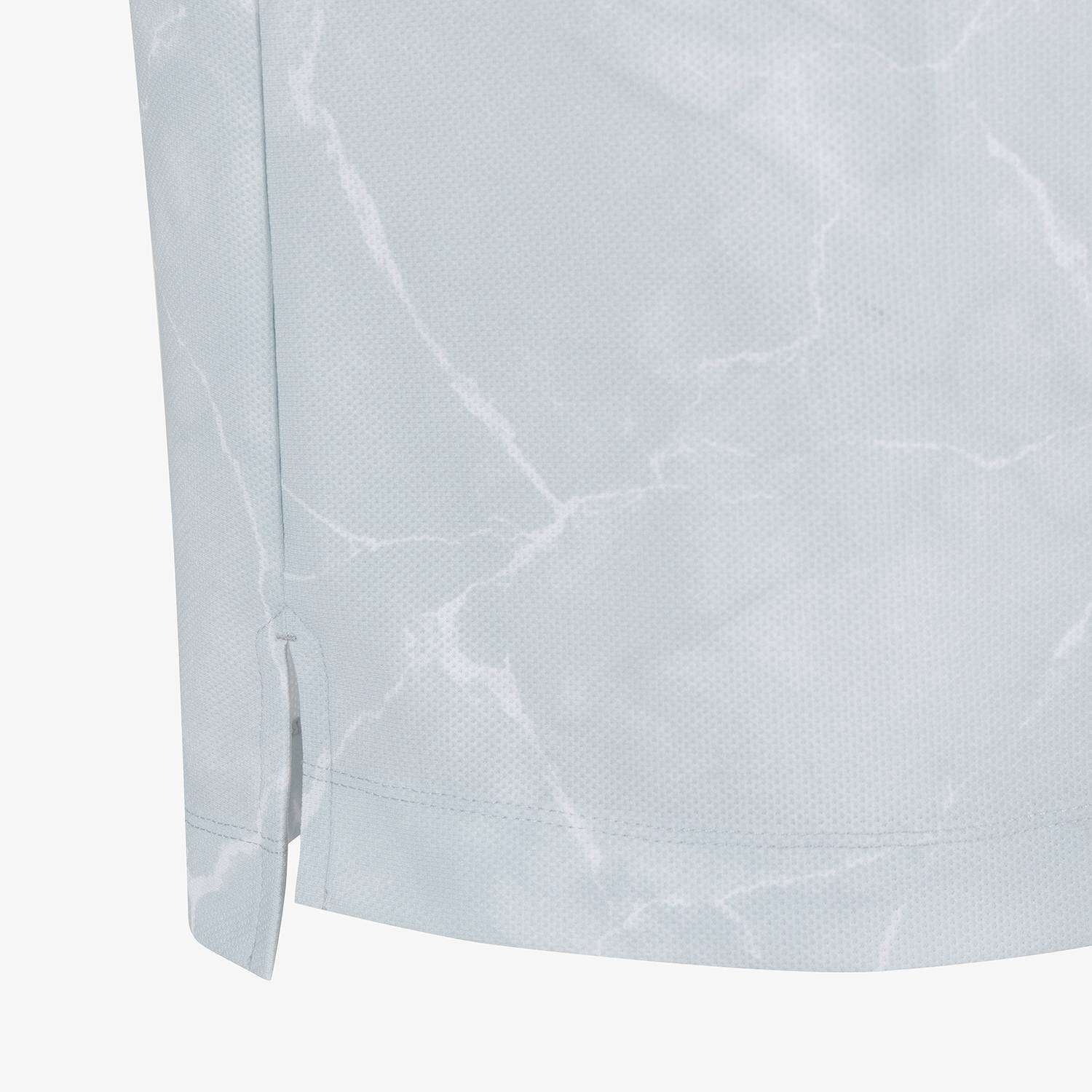 All-Over Marble Print Mesh T-Shirt_GY