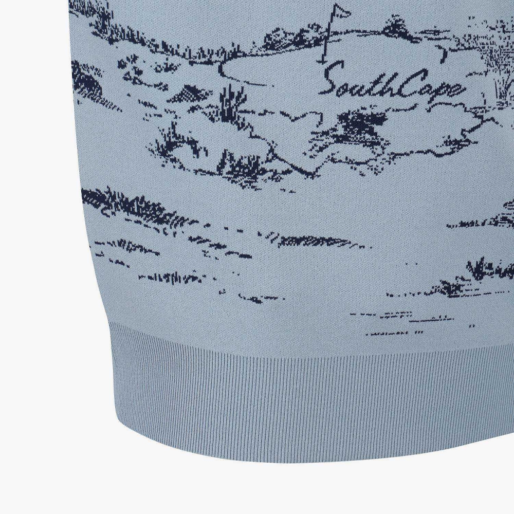 Namhae Heritage Jacquard Contrast Line Knit Pullover_DB