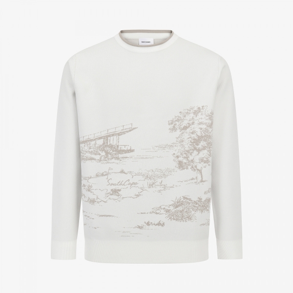 Namhae Heritage Jacquard Contrast Line Knit Pullover_IV