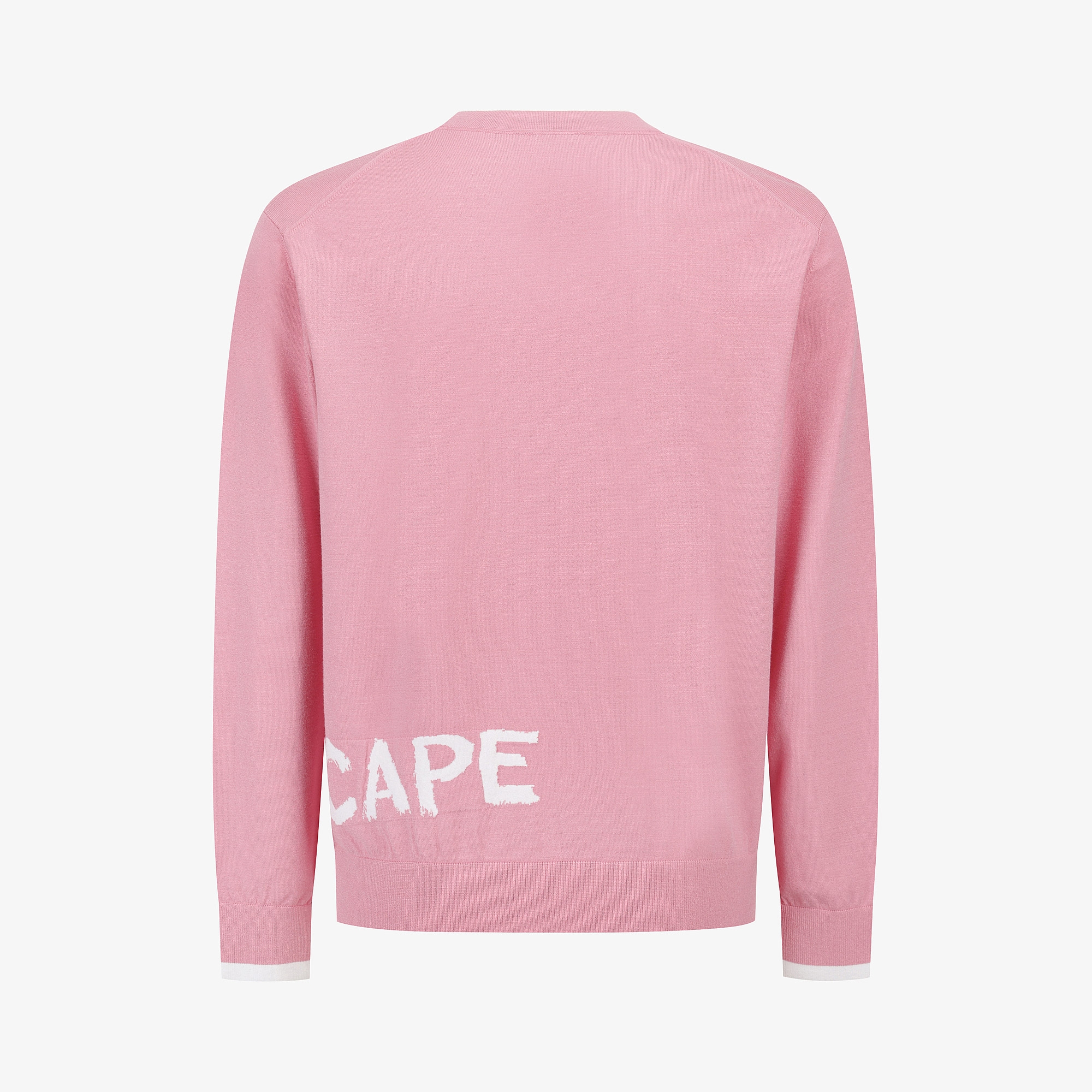 Logo Jacquard Round-Neck Knit Pullover_PK