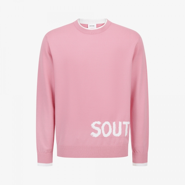 Logo Jacquard Round-Neck Knit Pullover_PK