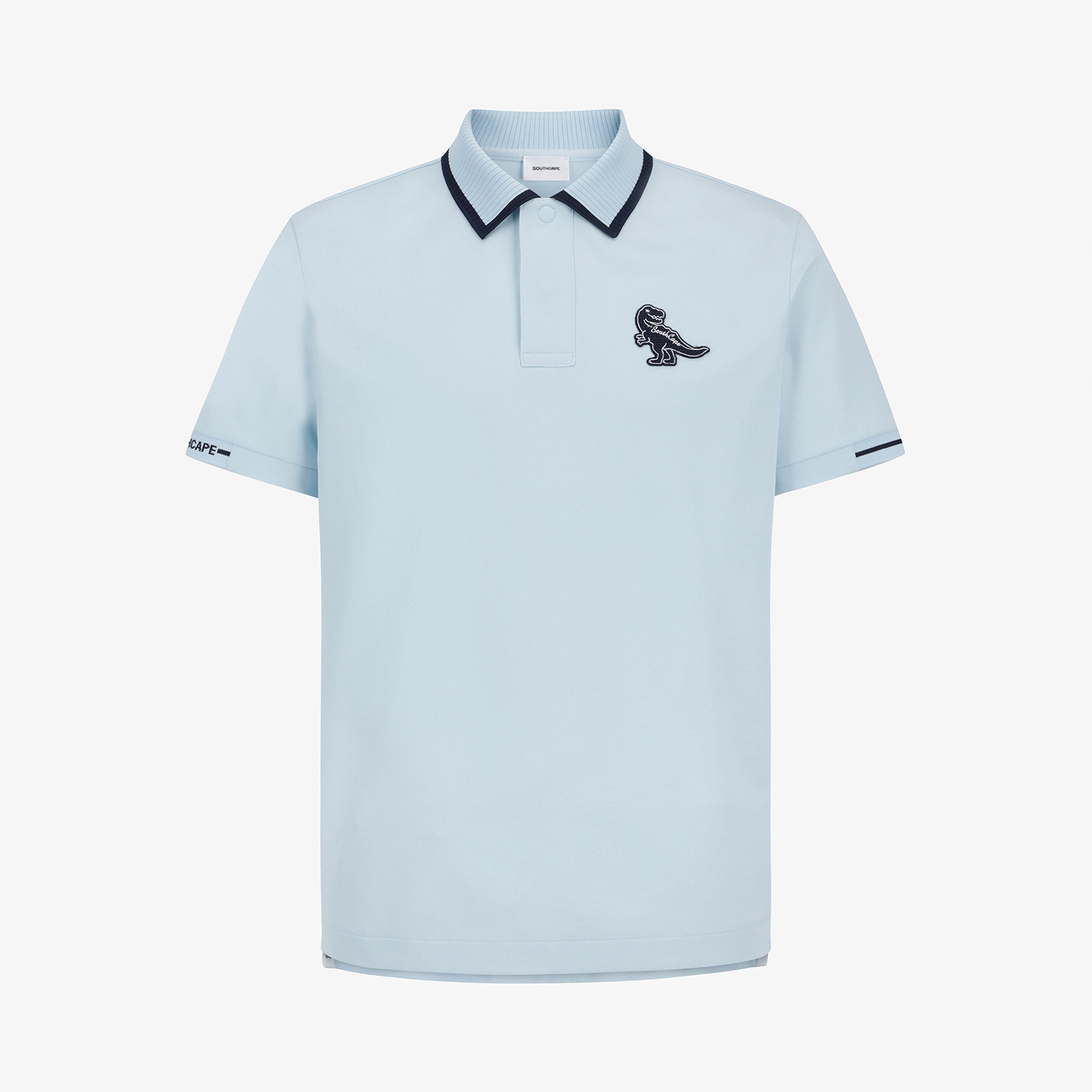 Buddy Contrast Line Collar T-Shirt_LB