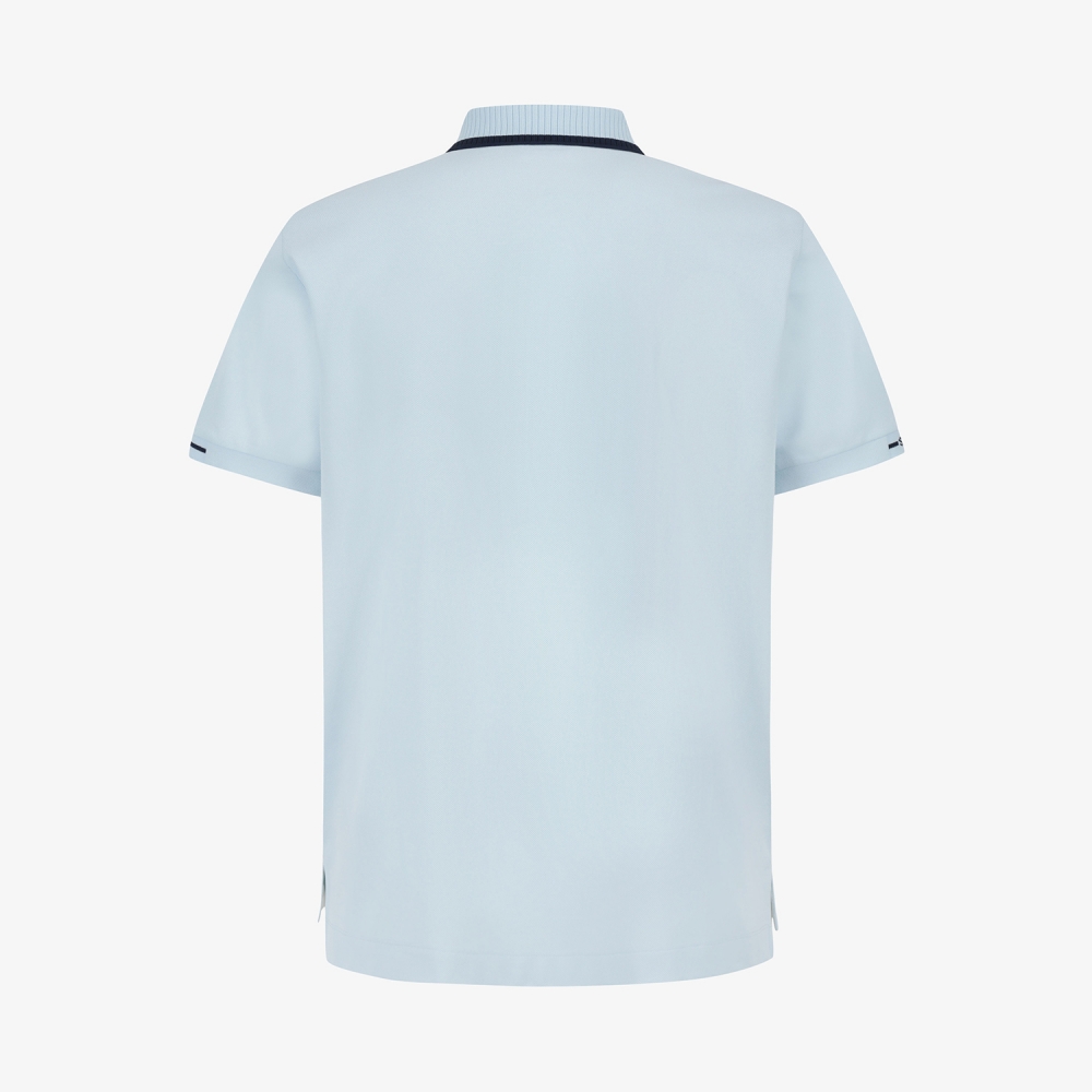 Buddy Contrast Line Collar T-Shirt_LB