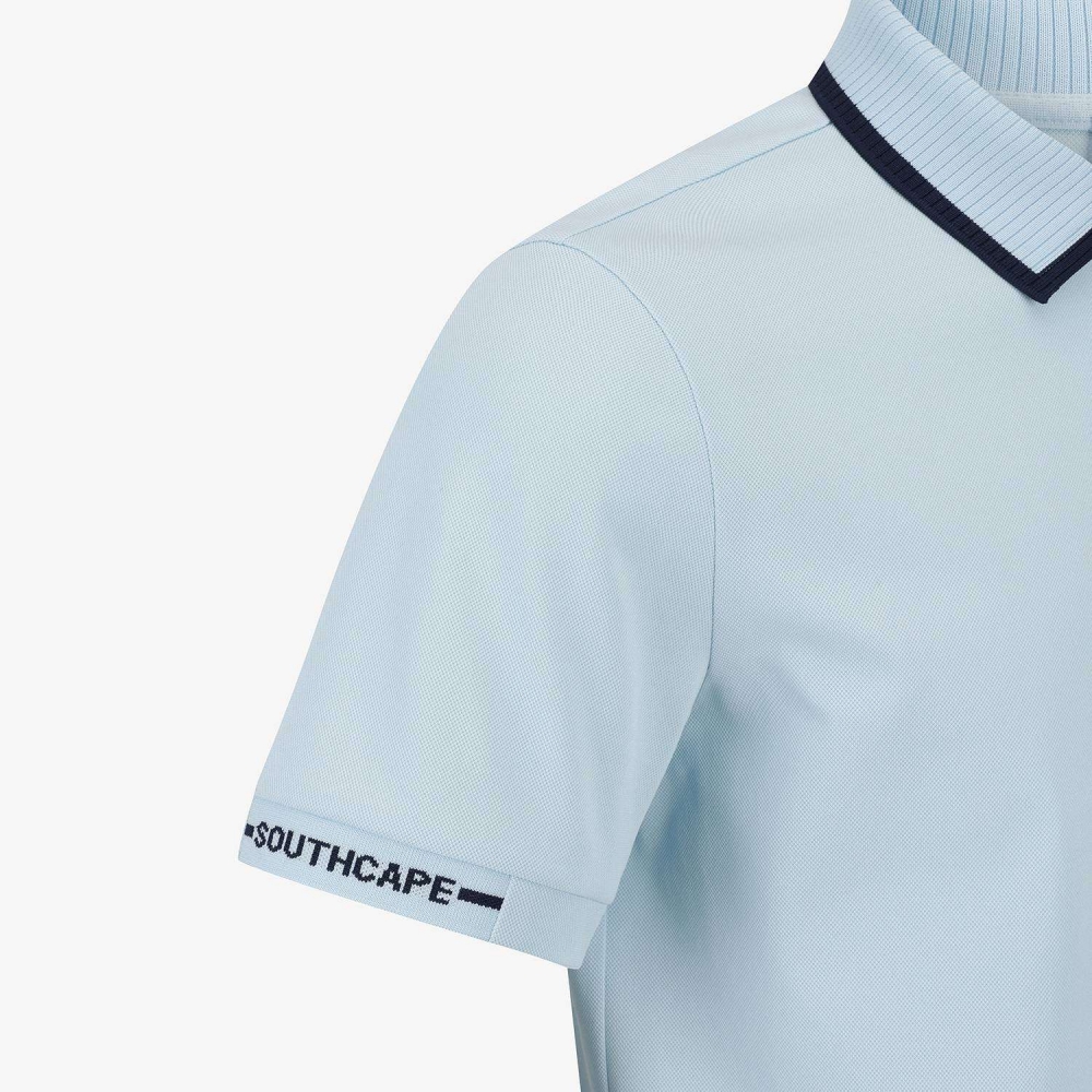 Buddy Contrast Line Collar T-Shirt_LB