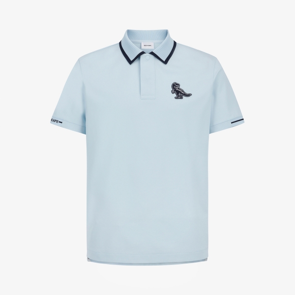 Buddy Contrast Line Collar T-Shirt_LB