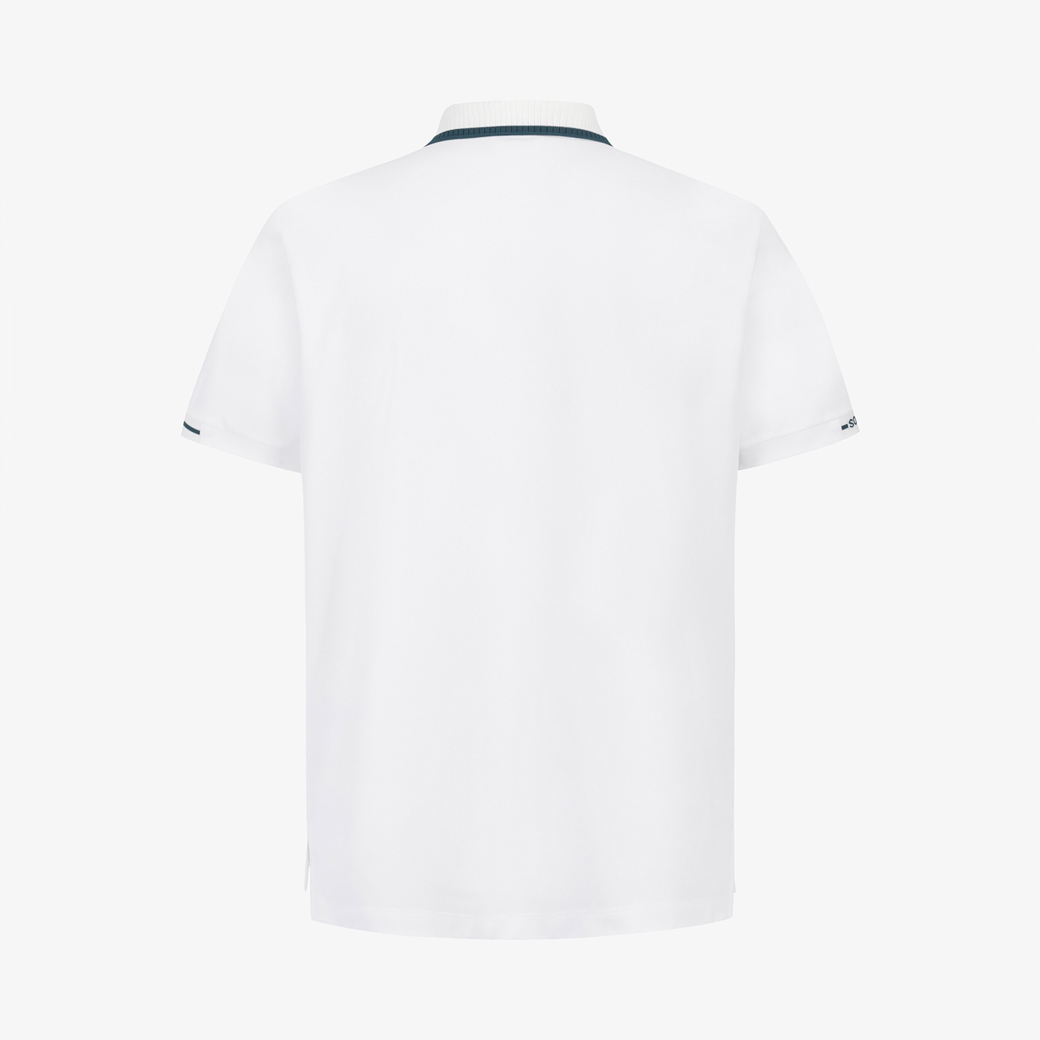 Buddy Contrast Line Collar T-Shirt_WT