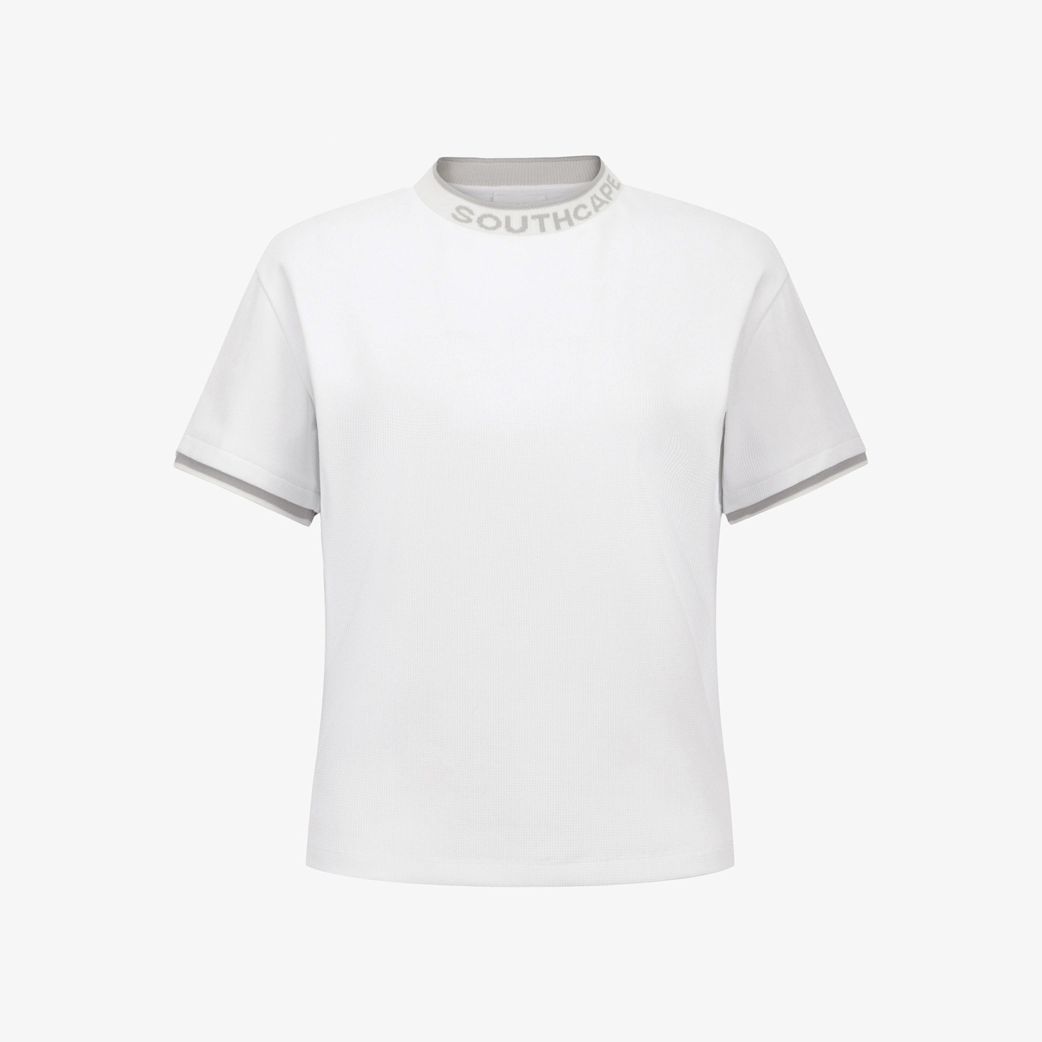 Signature Logo-Neck Round T-Shirt_WT