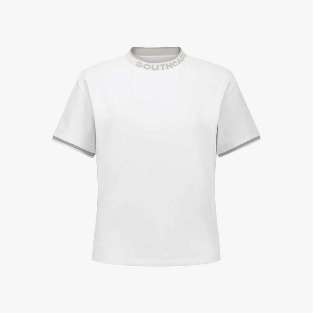 Signature Logo-Neck Round T-Shirt_WT