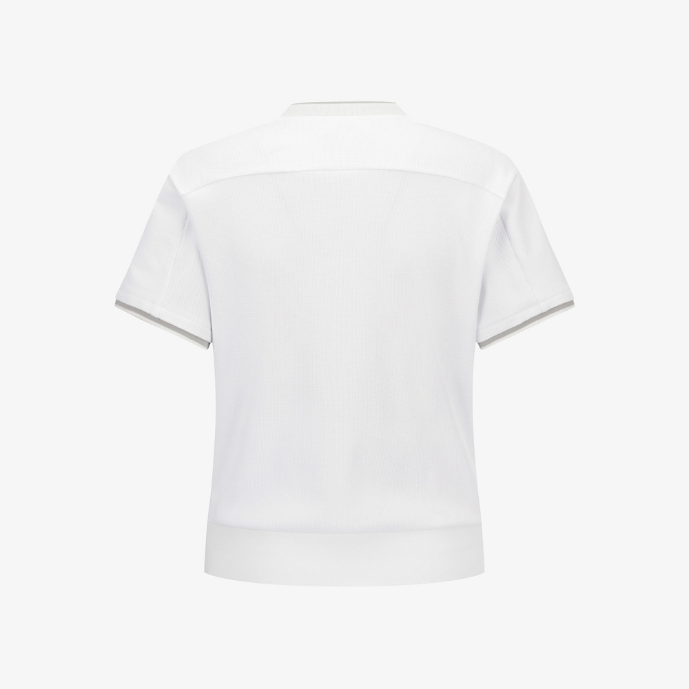 Signature Logo-Neck Round T-Shirt_WT