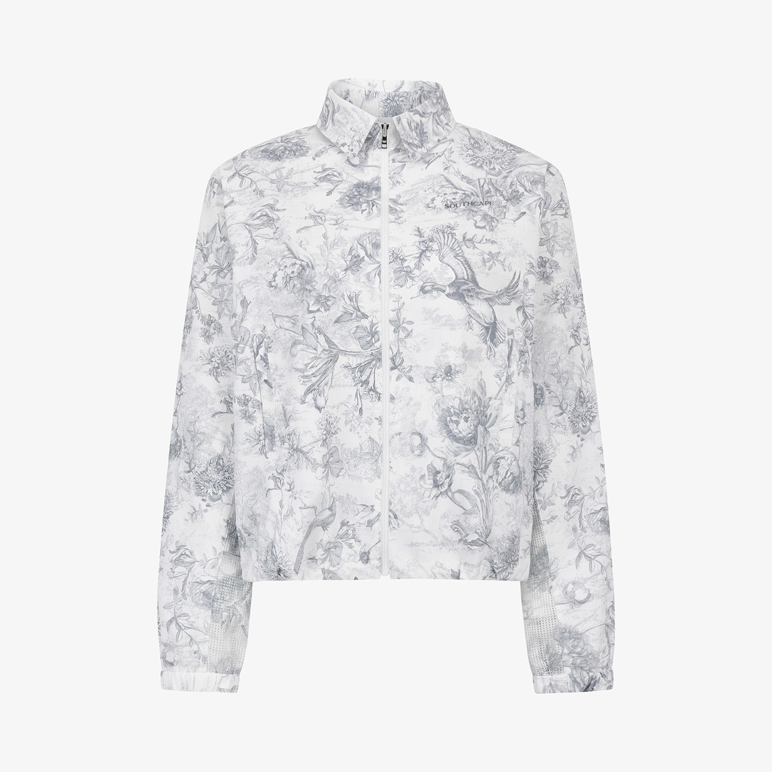 Blossom Pattern Zip-Up Jumper_GY