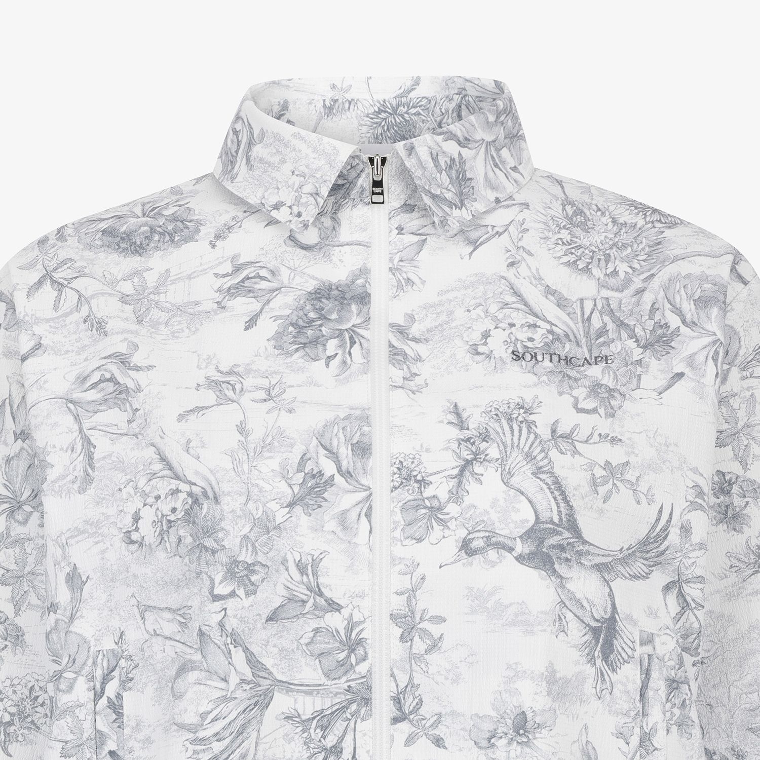 Blossom Pattern Zip-Up Jumper_GY
