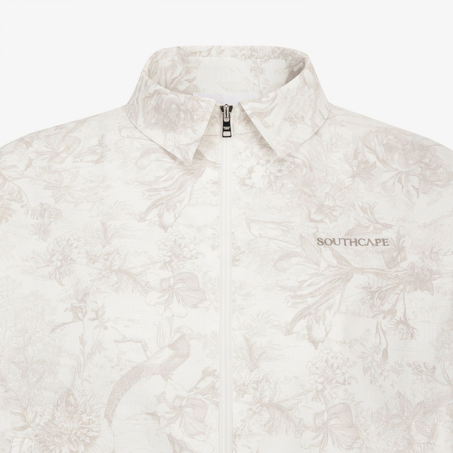 Blossom Pattern Zip-Up Jumper_LE