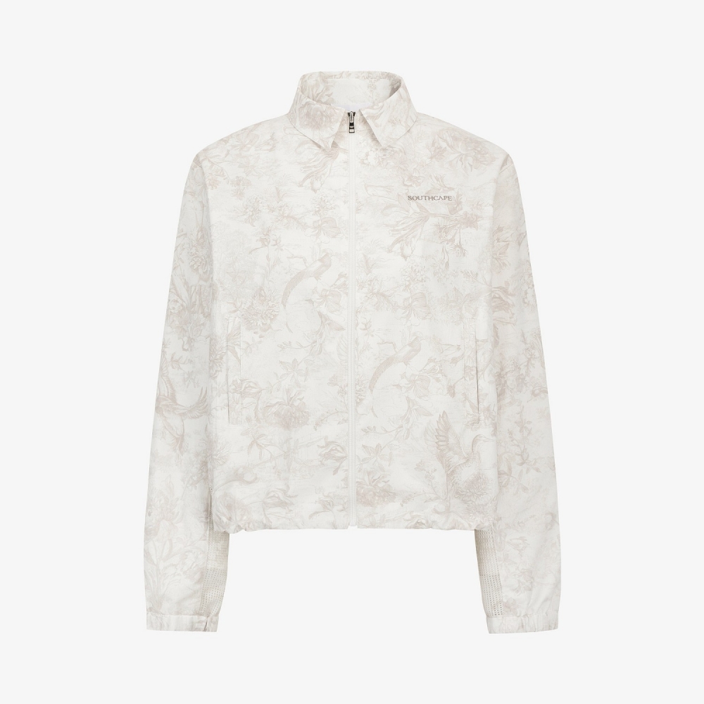 Blossom Pattern Zip-Up Jumper_LE