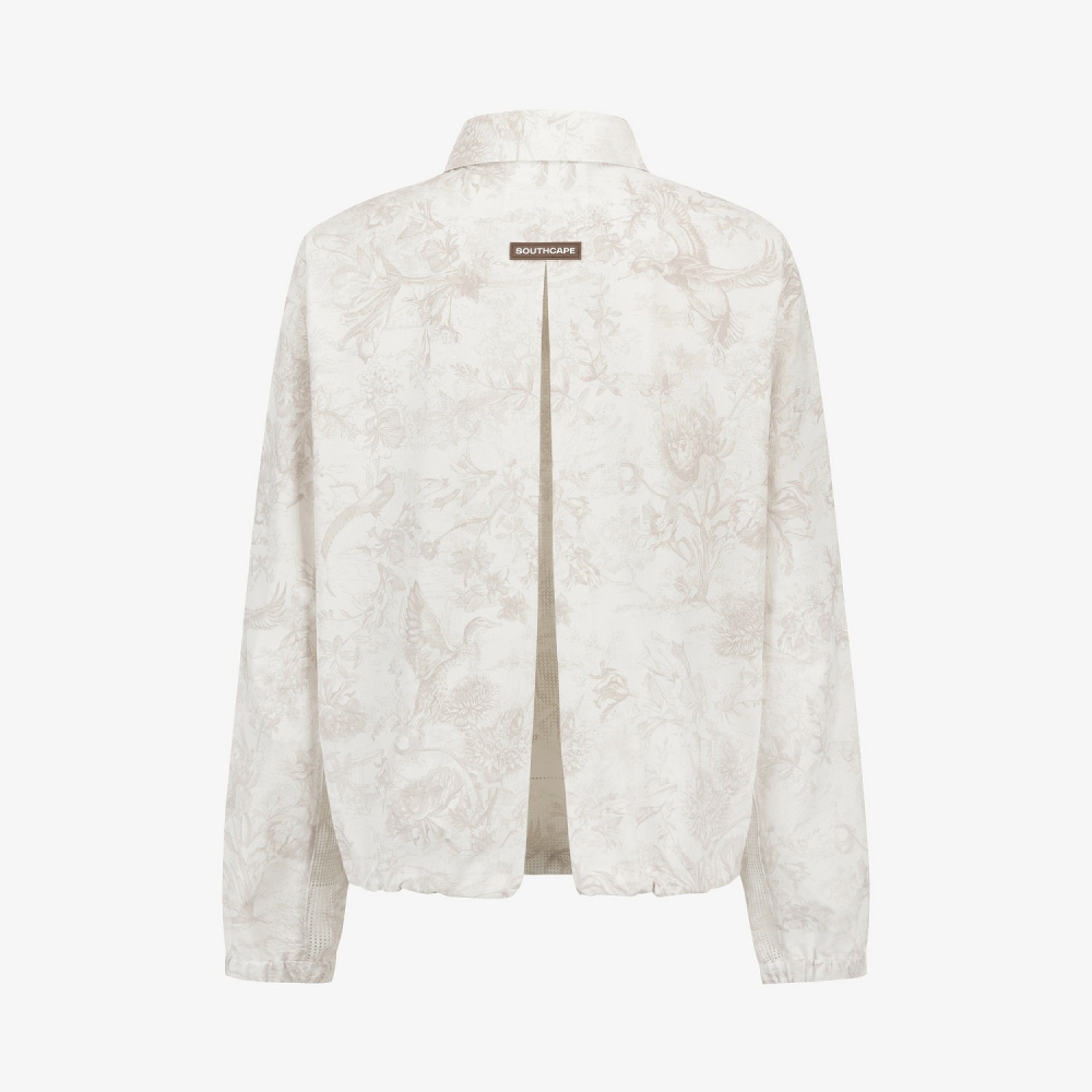 Blossom Pattern Zip-Up Jumper_LE