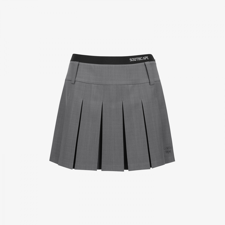 Belt Bag Pleated Skirt_ GY