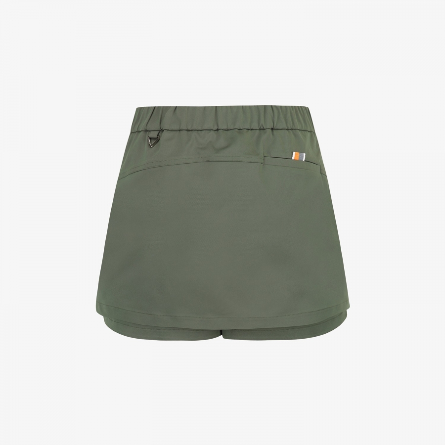 Logo Belt H-Line Skirt Pants_DK