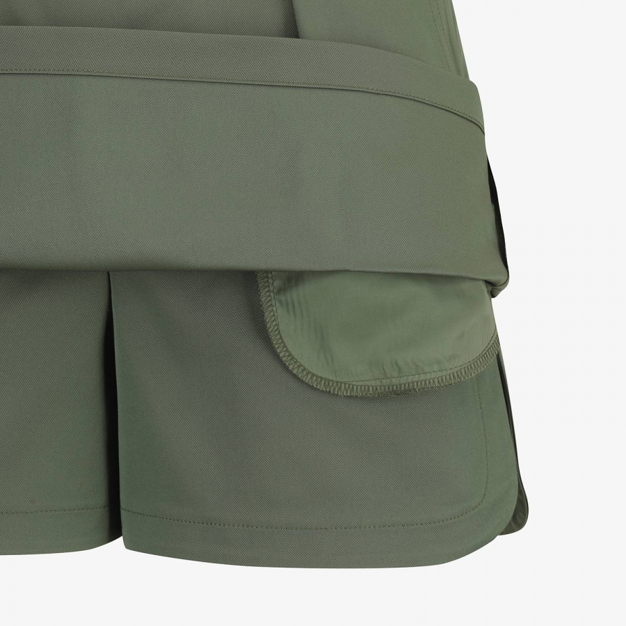 Logo Belt H-Line Skirt Pants_DK