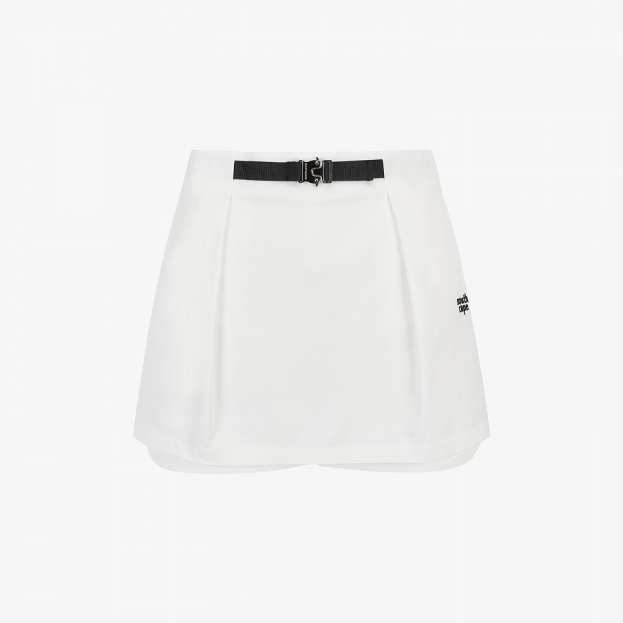 Logo Belt H-Line Skirt Pants_WT