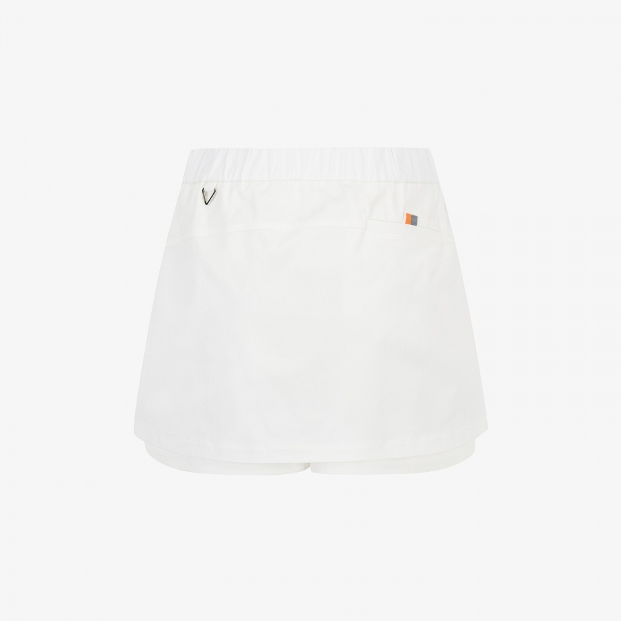 Logo Belt H-Line Skirt Pants_WT