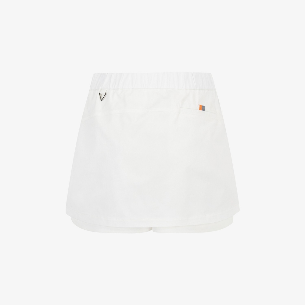Logo Belt H-Line Skirt Pants_WT