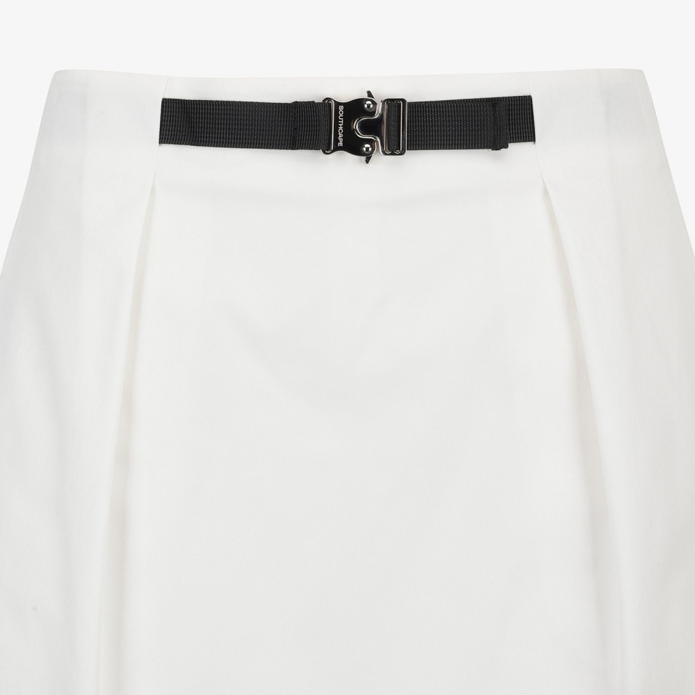 Logo Belt H-Line Skirt Pants_WT