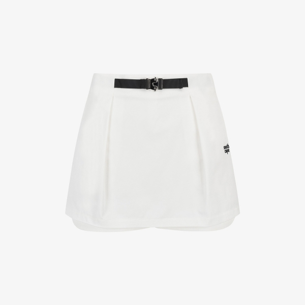 Logo Belt H-Line Skirt Pants_WT
