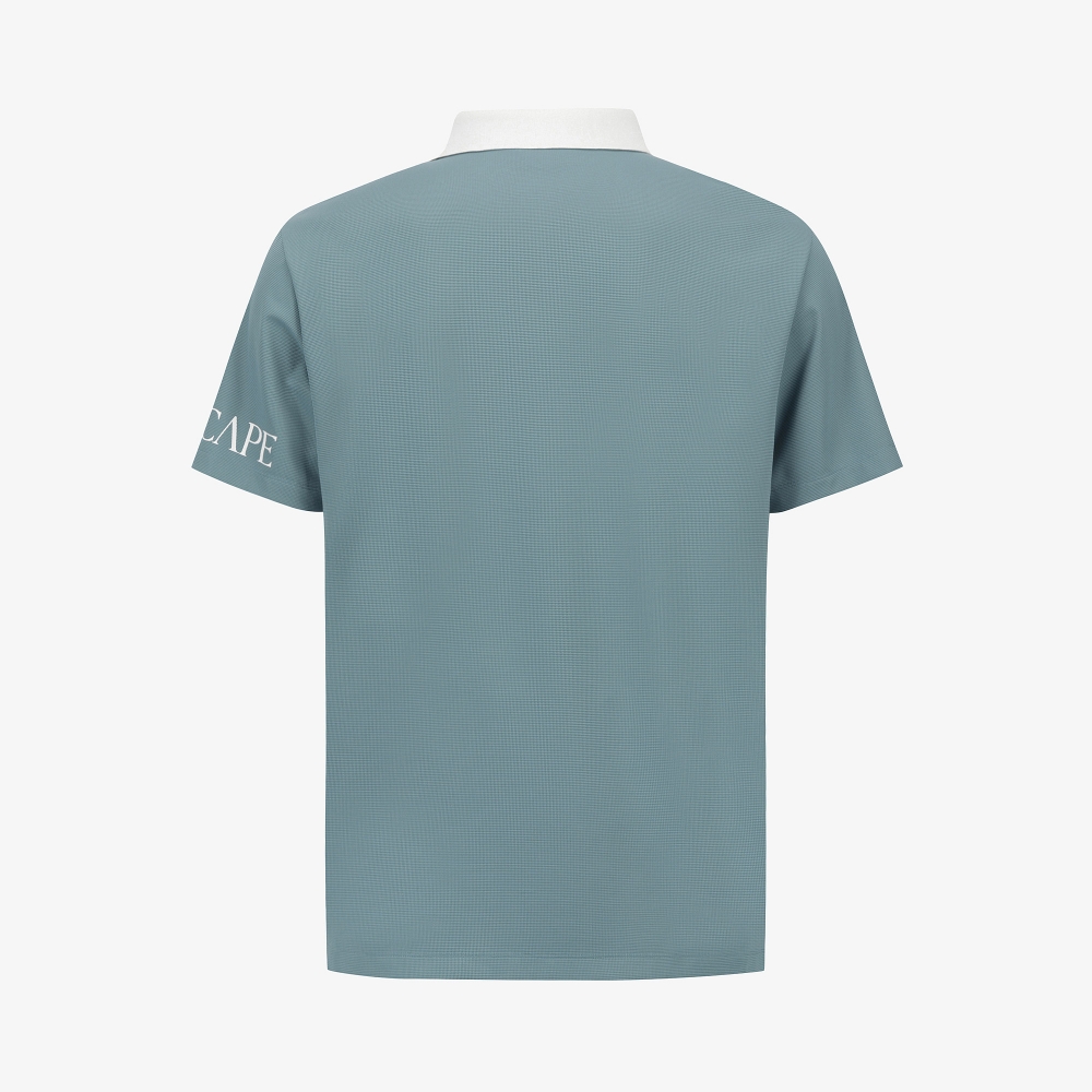 Sleeve Logo Contrast Collar T-Shirt_DB