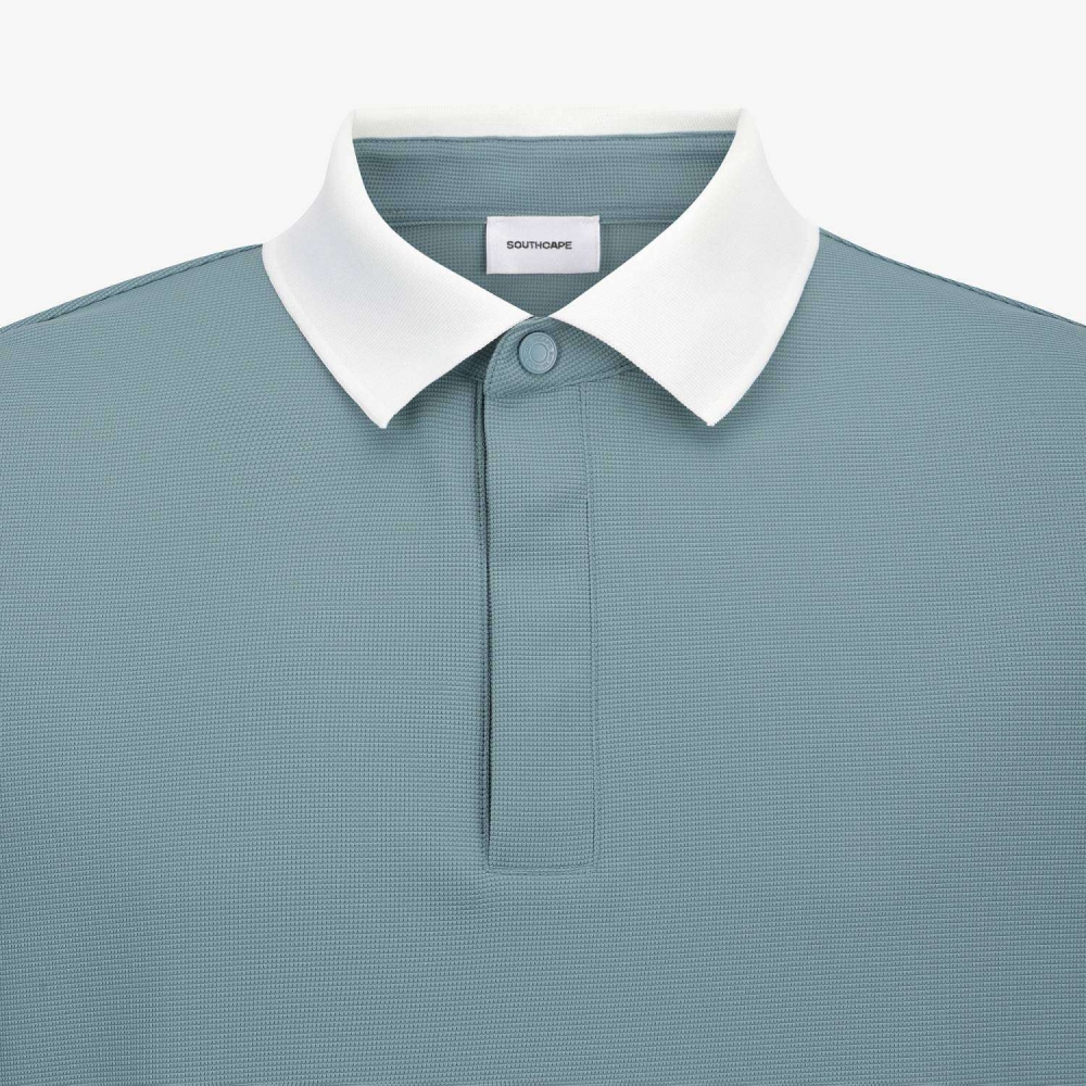 Sleeve Logo Contrast Collar T-Shirt_DB
