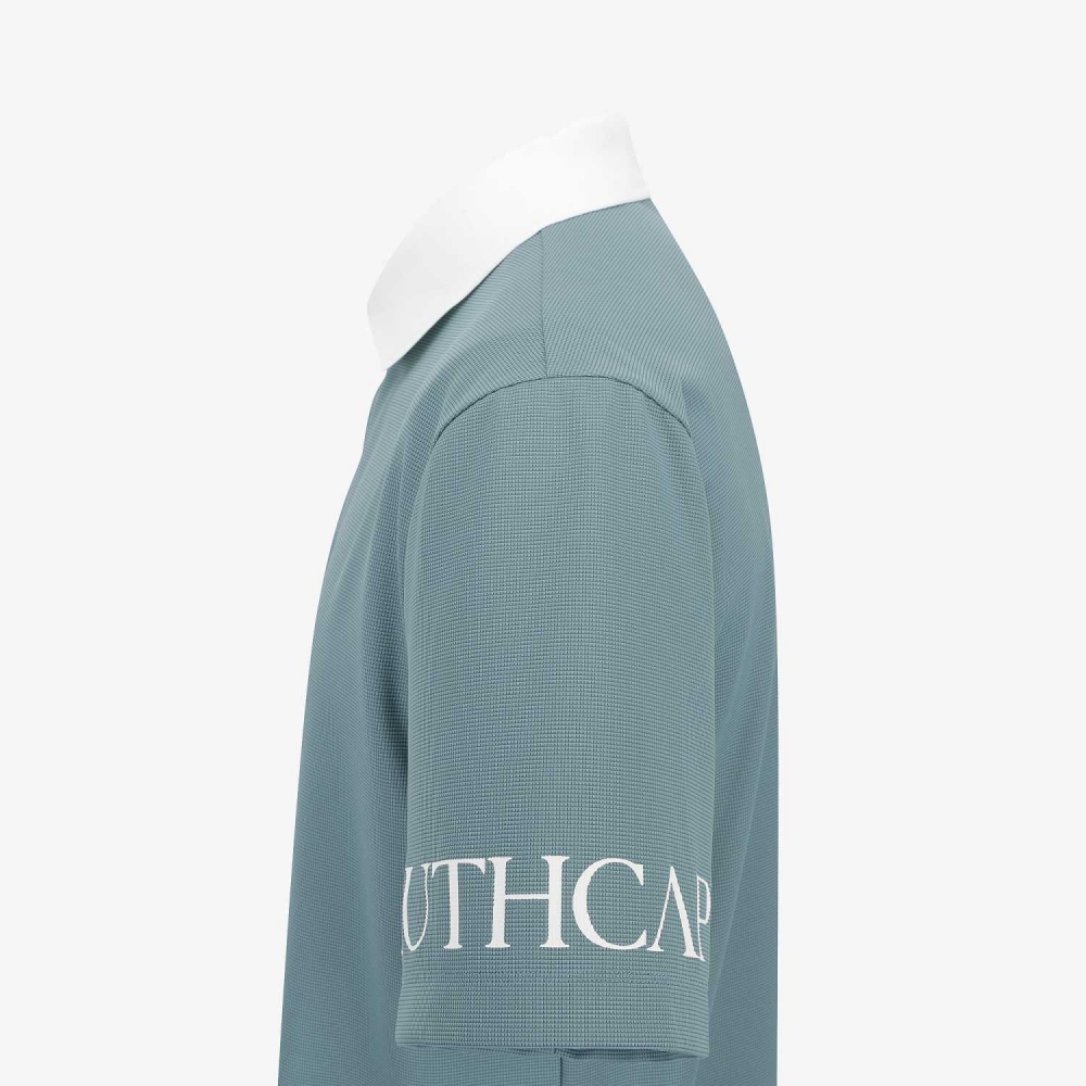 Sleeve Logo Contrast Collar T-Shirt_DB