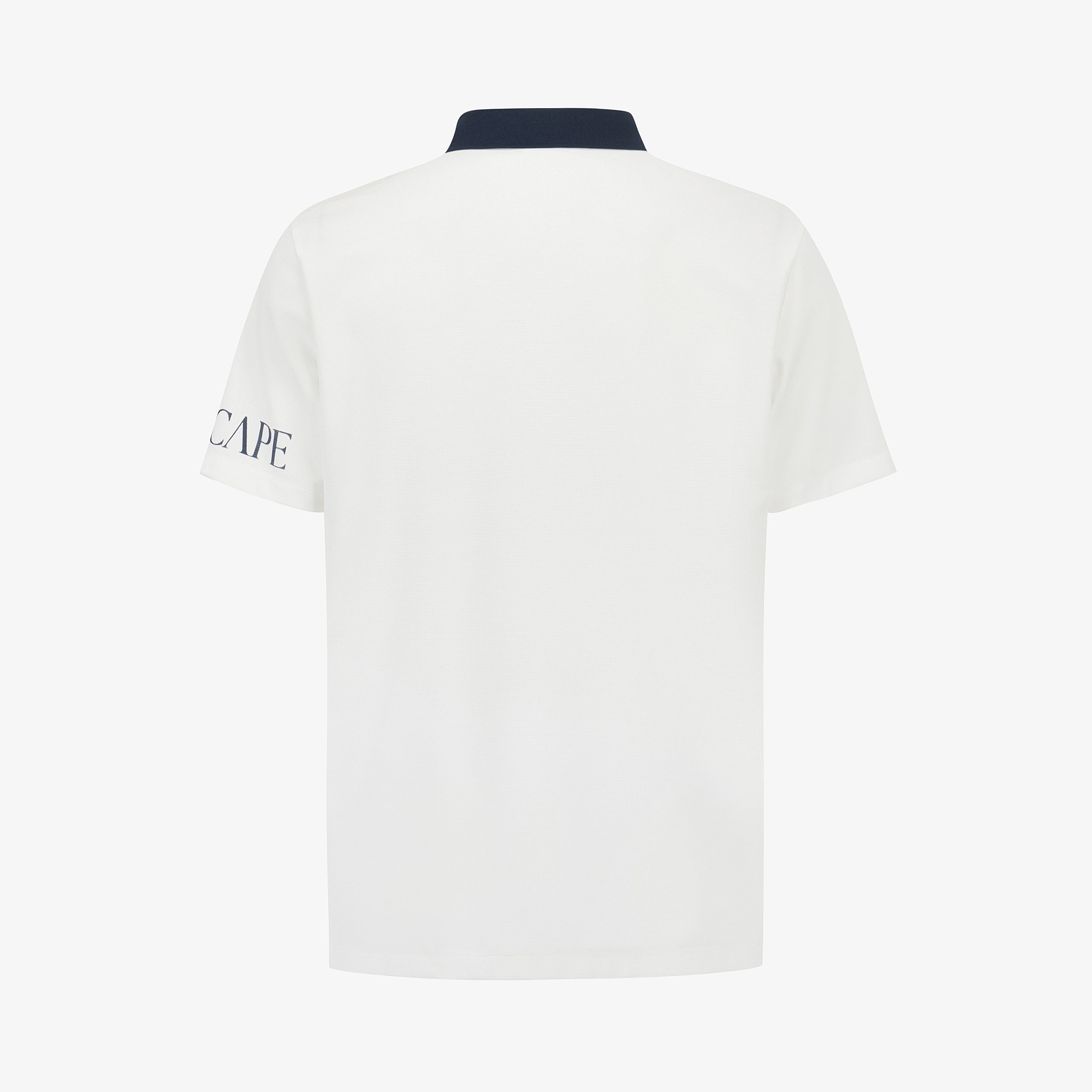 Sleeve Logo Contrast Collar T-Shirt_WT