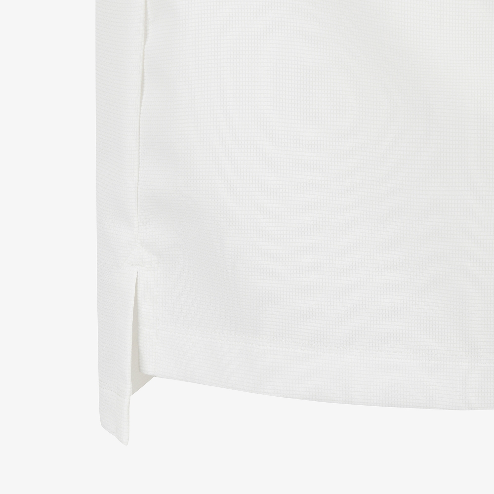 Sleeve Logo Contrast Collar T-Shirt_WT