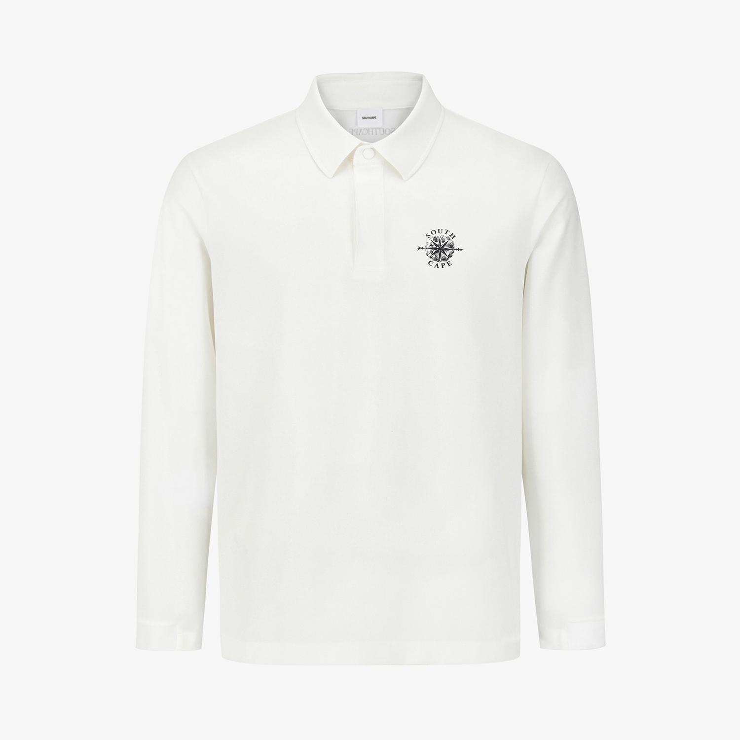 Southcross Logo Sleeve-Banded Collared T-Shirt_WT