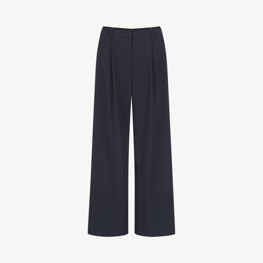 Cool-Touch Waist-Banding Two-Tuck Wide Pants_DA