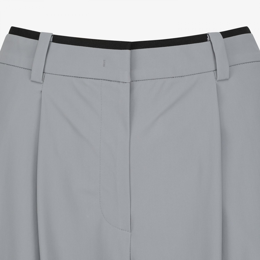 Cool-Touch Waist-Banding Two-Tuck Wide Pants_GY