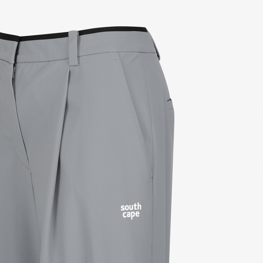 Cool-Touch Waist-Banding Two-Tuck Wide Pants_GY
