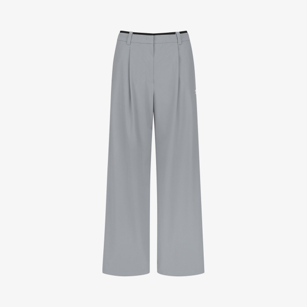 Cool-Touch Waist-Banding Two-Tuck Wide Pants_GY