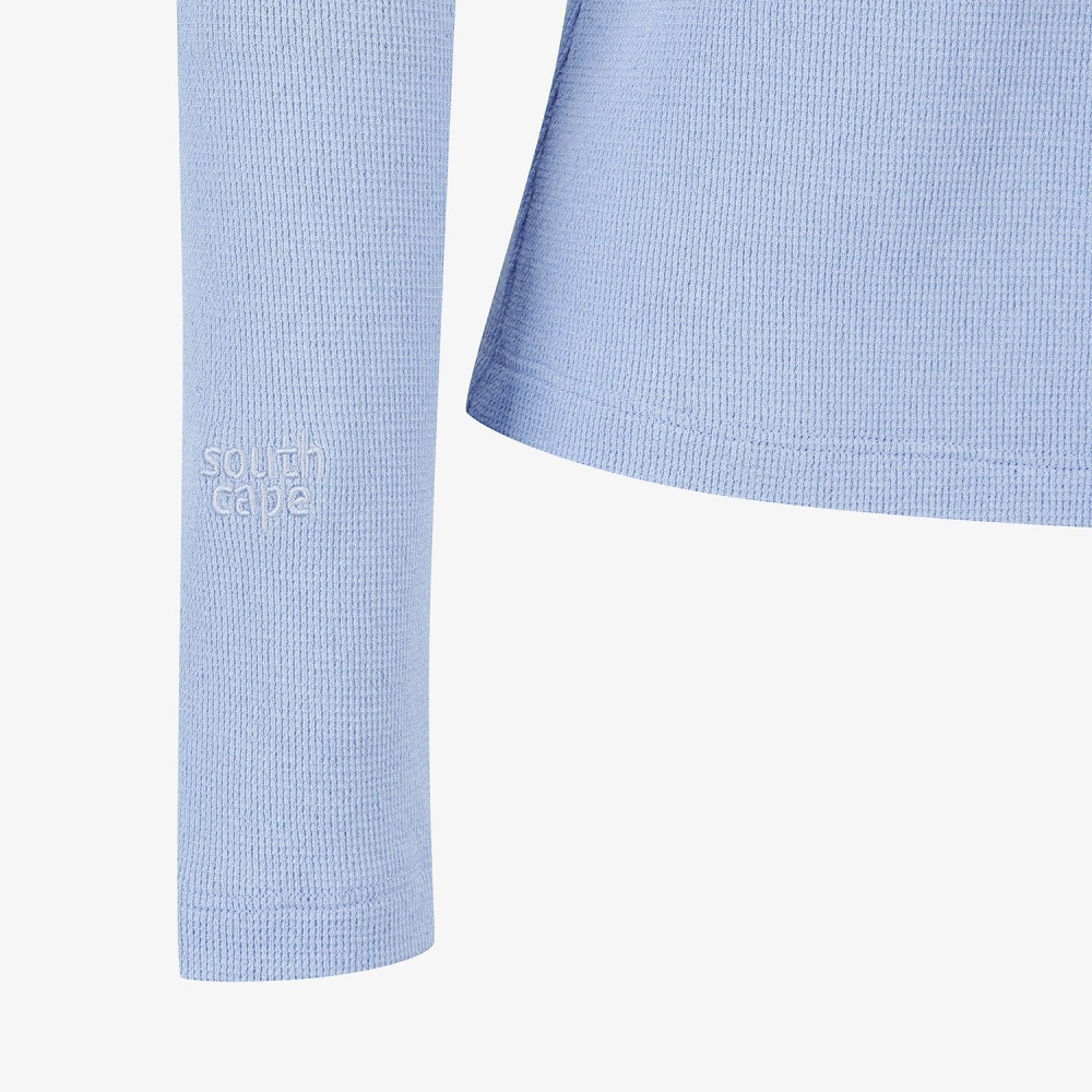 Waffle Texture Layered T-Shirt_BL