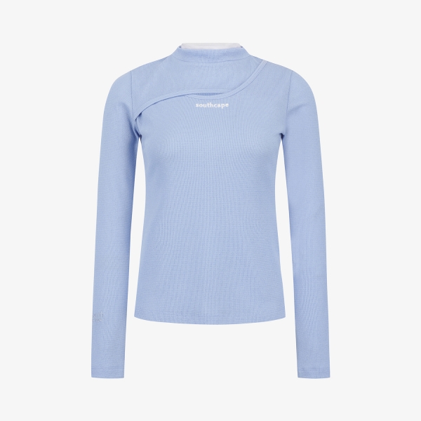 Waffle Texture Layered T-Shirt_BL