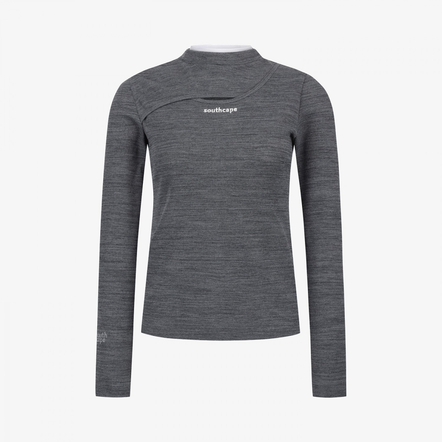 Waffle Texture Layered T-Shirt_MG