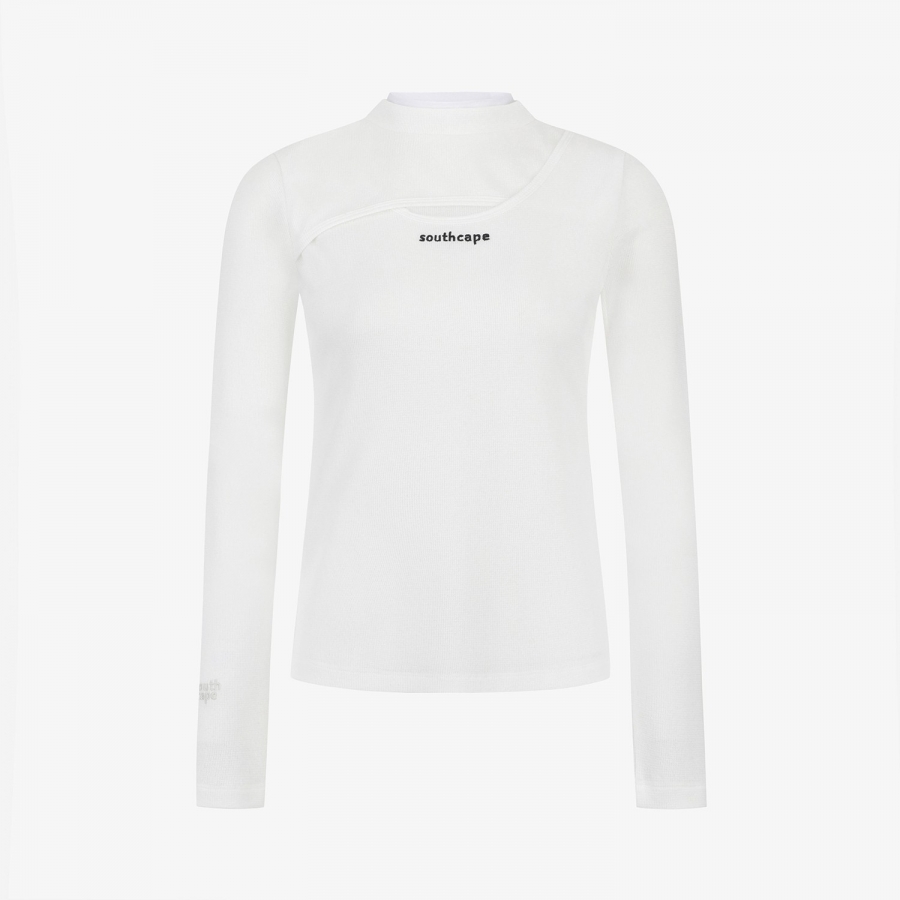 Waffle Texture Layered T-Shirt_WT