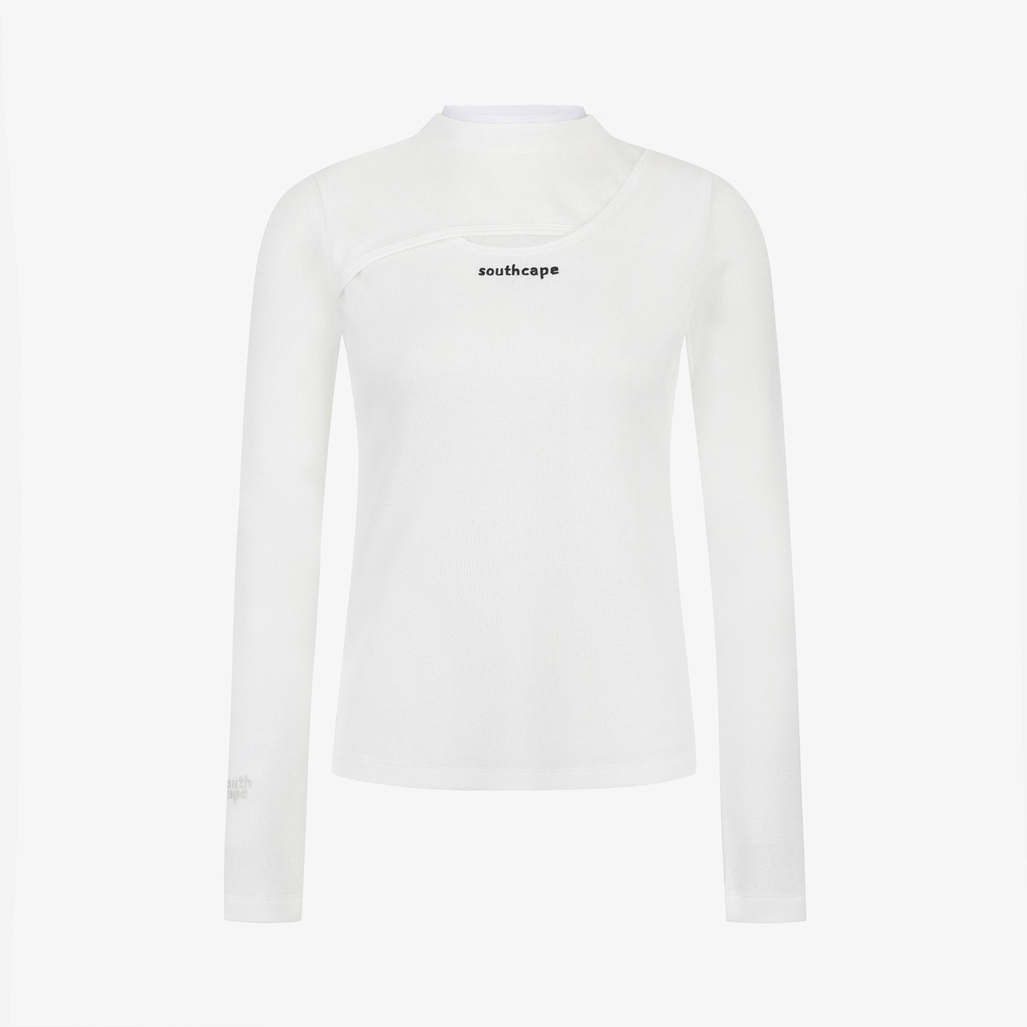 Waffle Texture Layered T-Shirt_WT