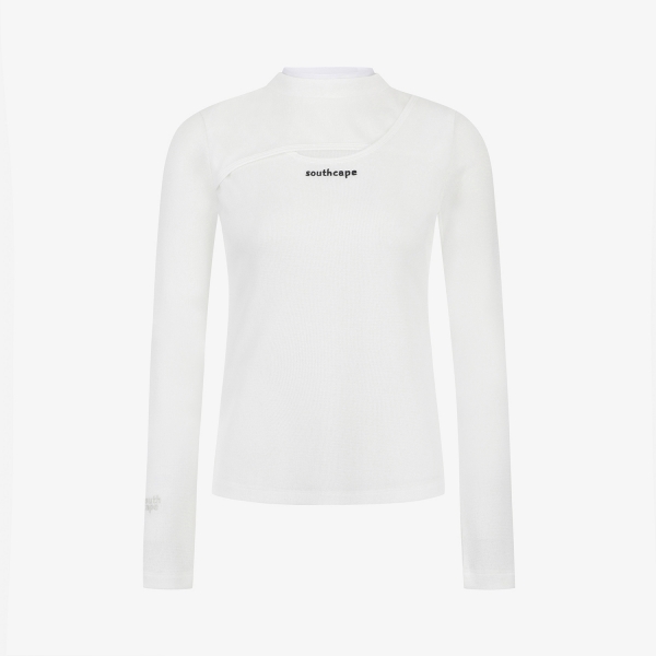 Waffle Texture Layered T-Shirt_WT