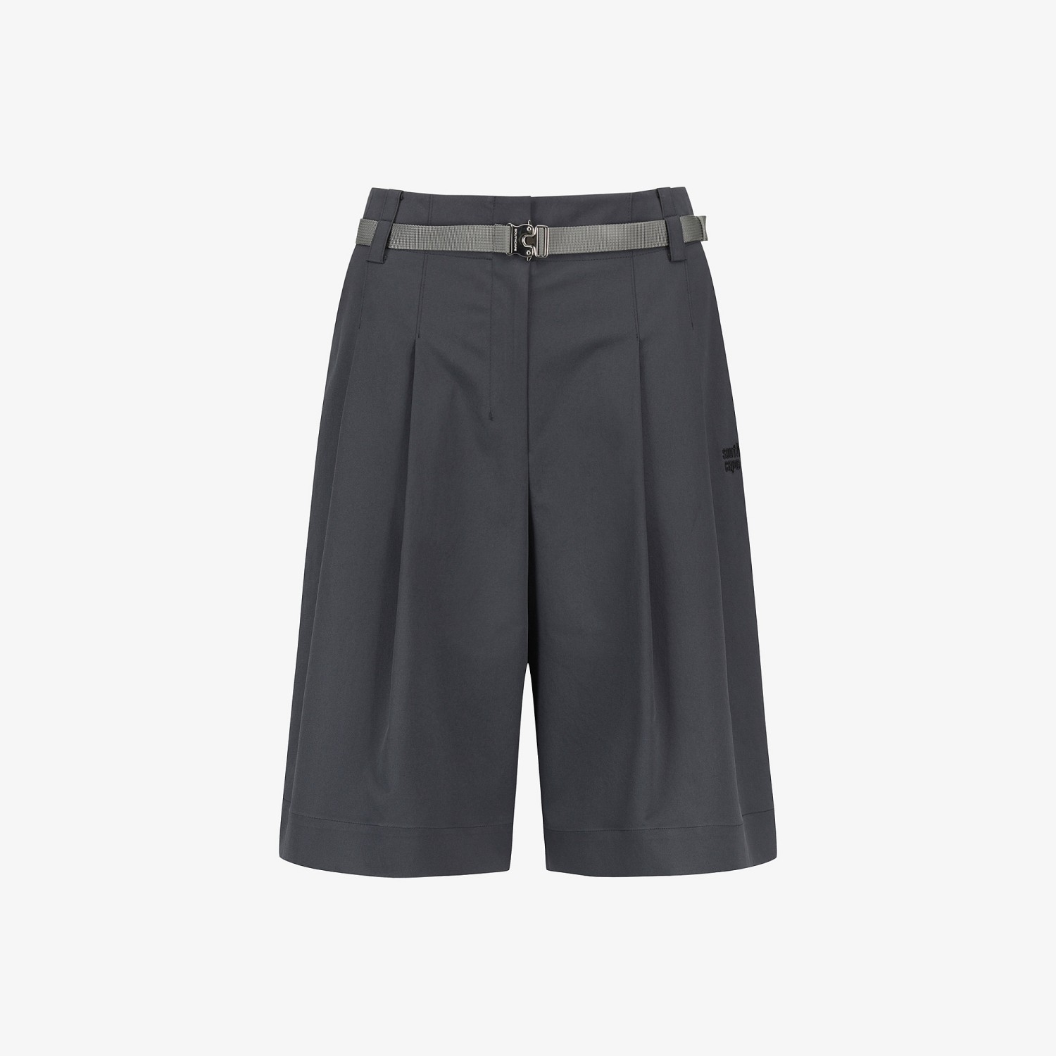 Belt-Point Bermuda Pants_BK
