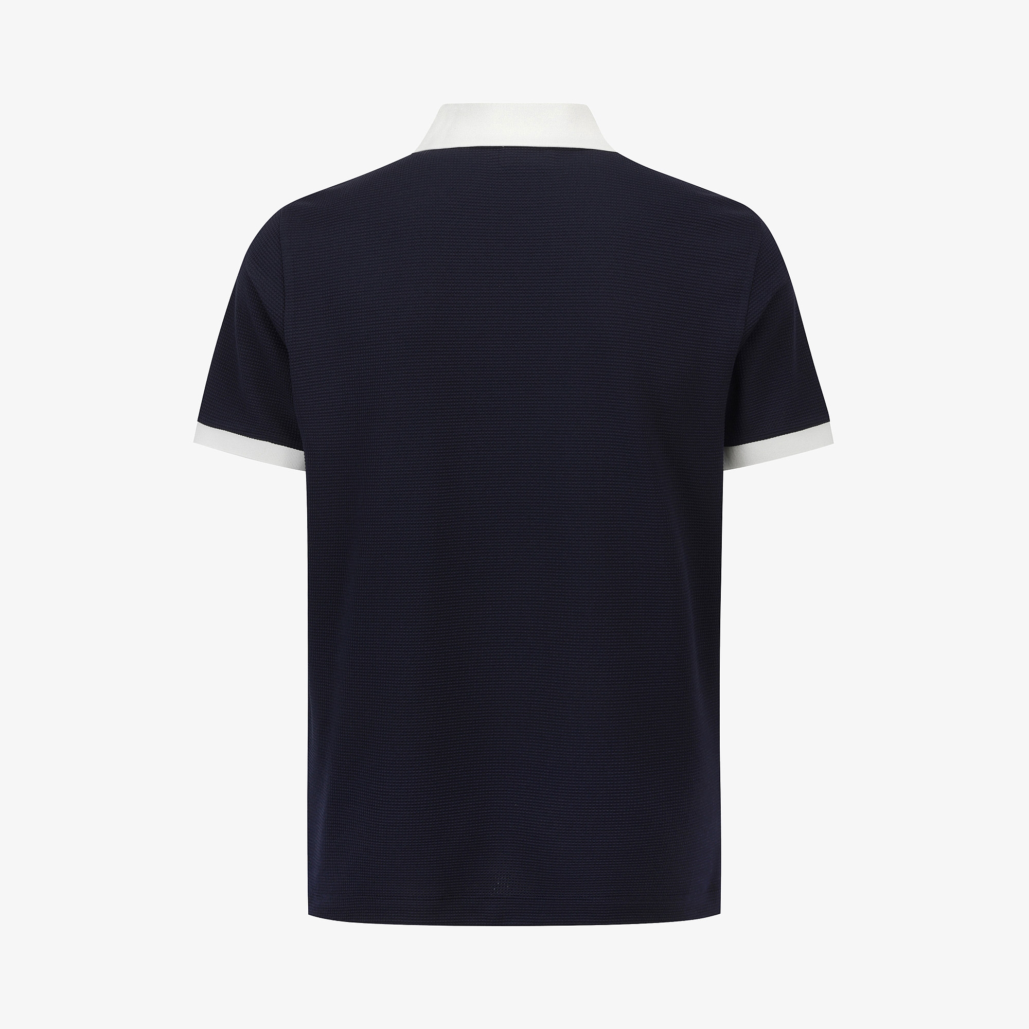 Contrast Collar Short-Sleeve T-Shirt_DA