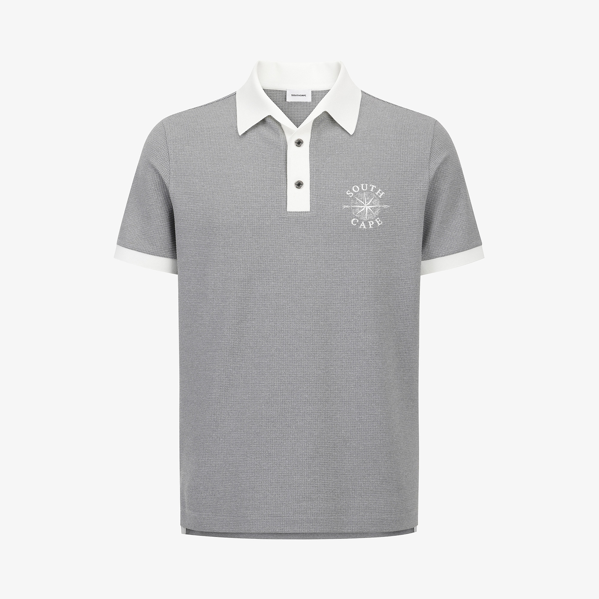 Contrast Collar Short-Sleeve T-Shirt_MG