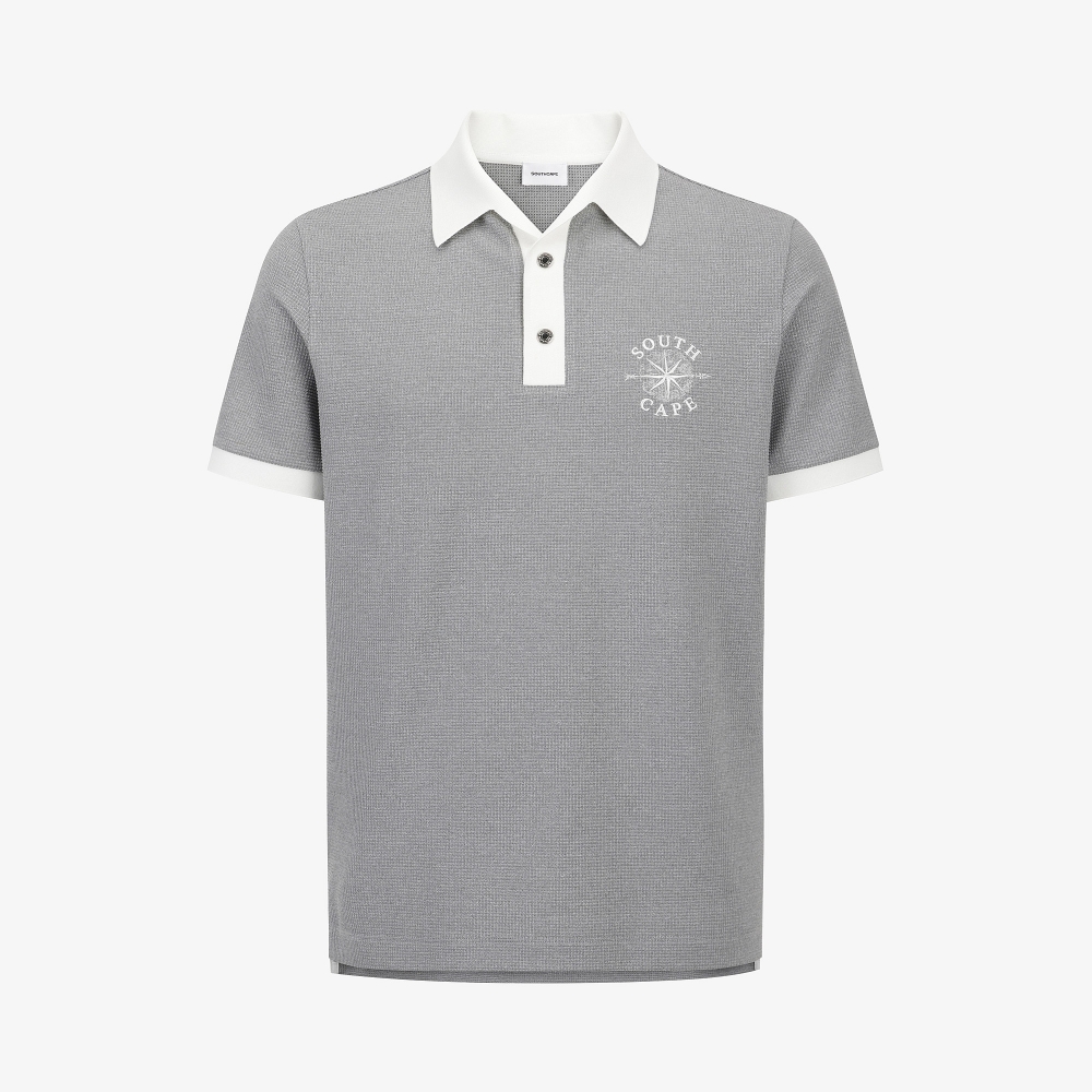 Contrast Collar Short-Sleeve T-Shirt_MG