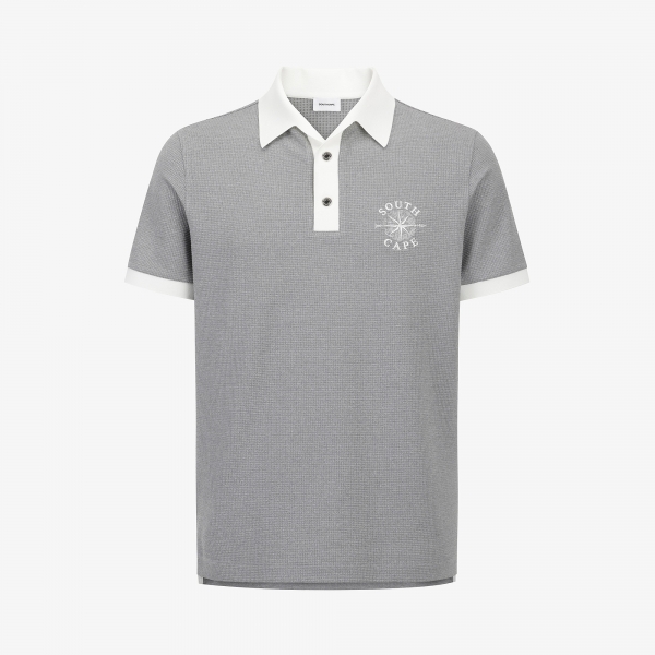 Contrast Collar Short-Sleeve T-Shirt_MG