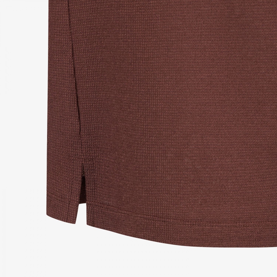 Knit-Like Collared Short-Sleeve T-Shirt_BR