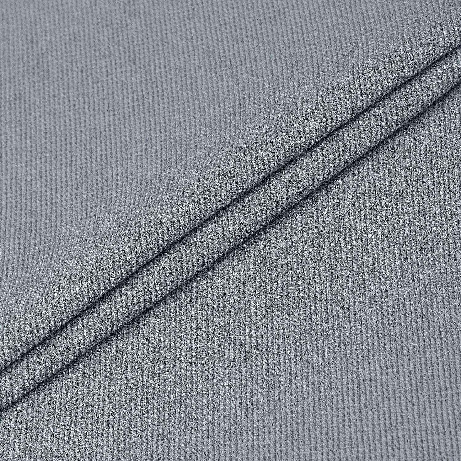Knit-Like Collared Short-Sleeve T-Shirt_GY