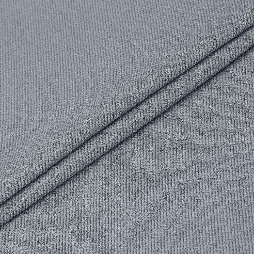Knit-Like Collared Short-Sleeve T-Shirt_GY
